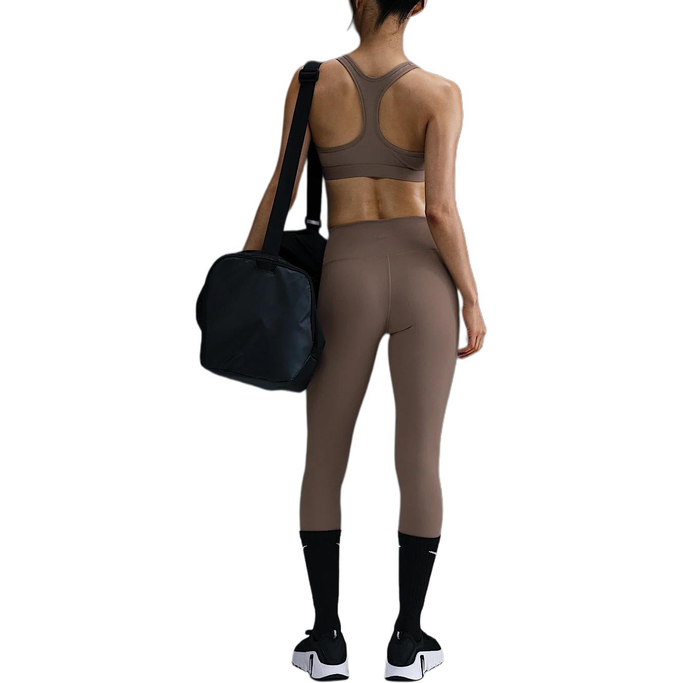 Nike Женские леггинсы Dri Fit One Leggings Mink Brown/Black — фото 4