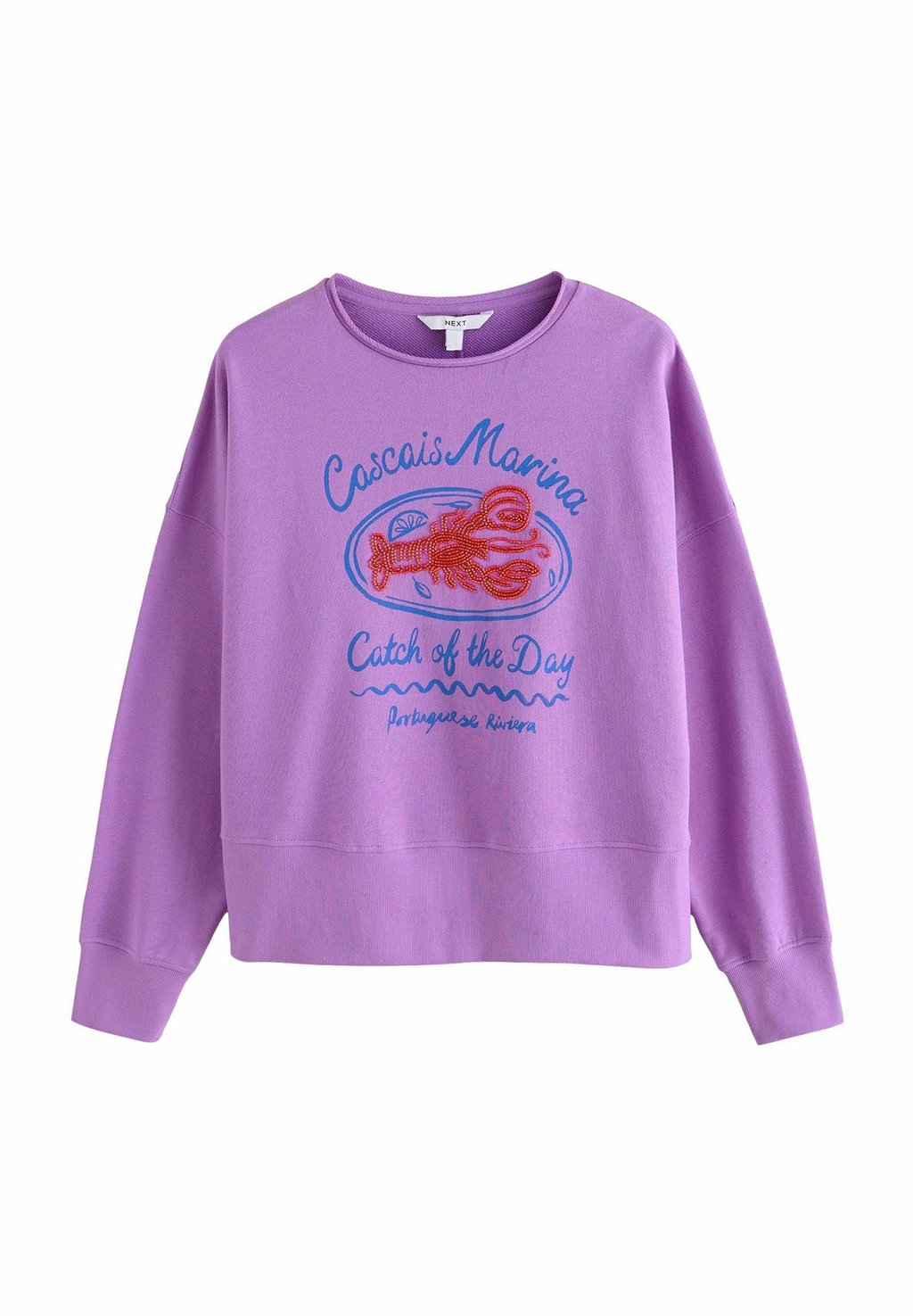 

Толстовка CREW NECK LONGSLEEVE Next, фиолетовый