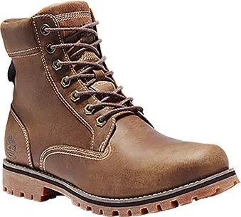 Мужские ботинки Timberland на шнуровке водонепроницаемые, коричневый — фото 2