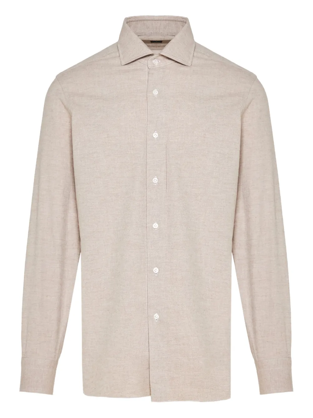 

Рубашка с длинными рукавами на пуговицах Barba, нейтральный