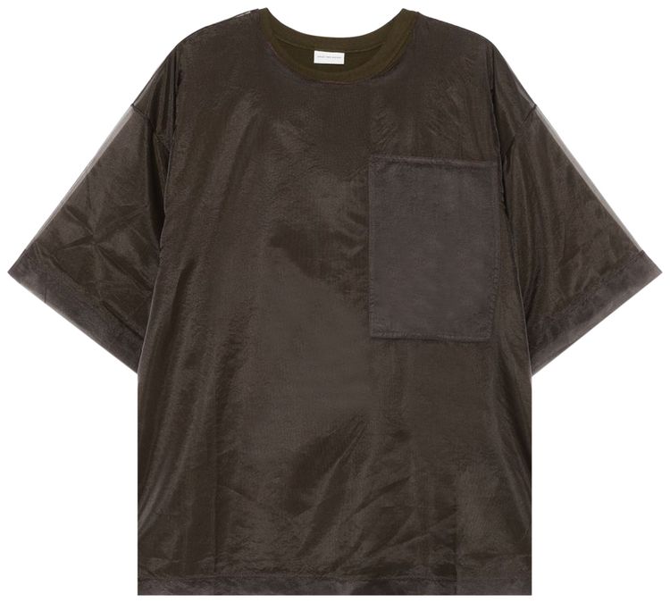 

Футболка Dries Van Noten Heaton Short-Sleeve T-Shirt 'Khaki', загар