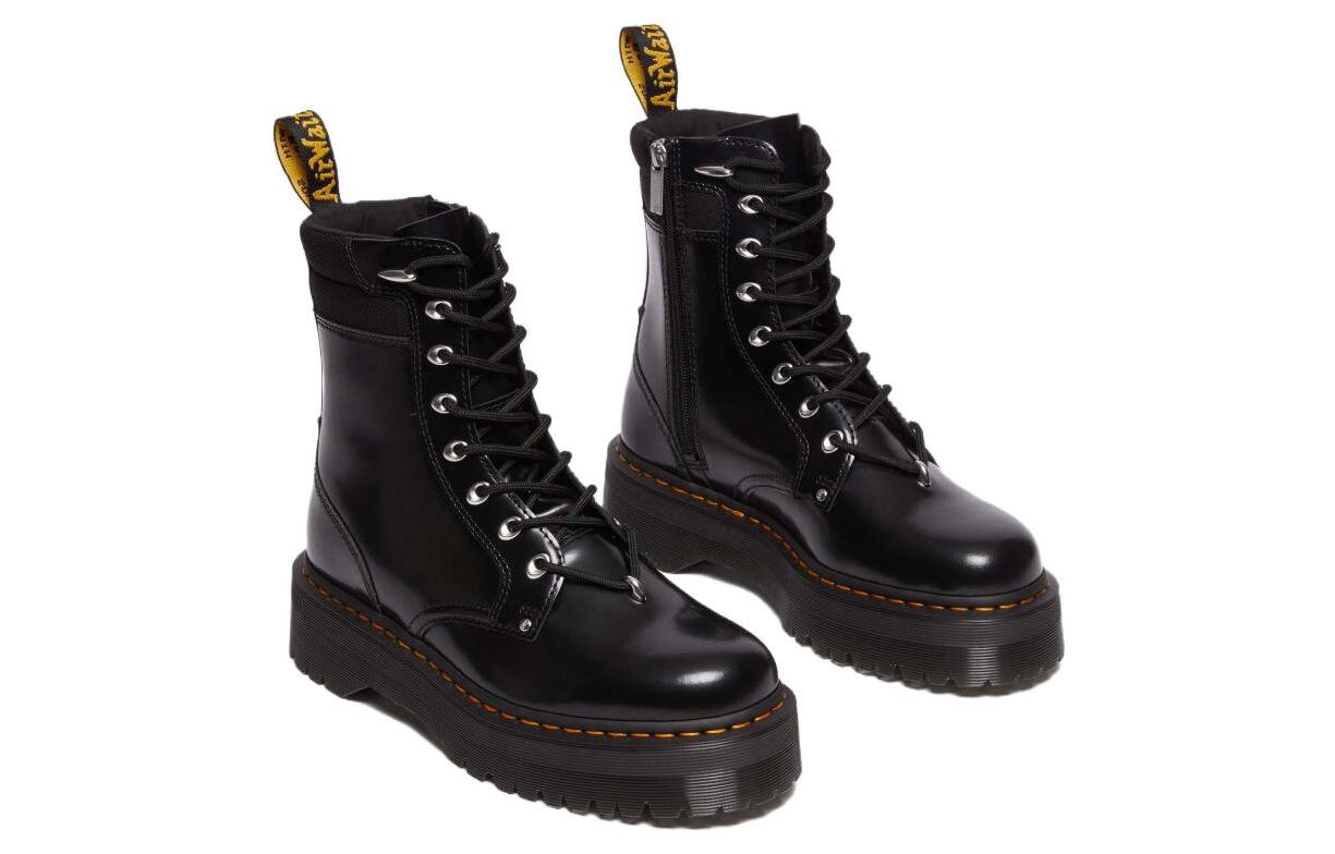 Мужские ботинки Dr.Martens Jadon II из лакированной кожи на толстой подошве, черный — фото 3
