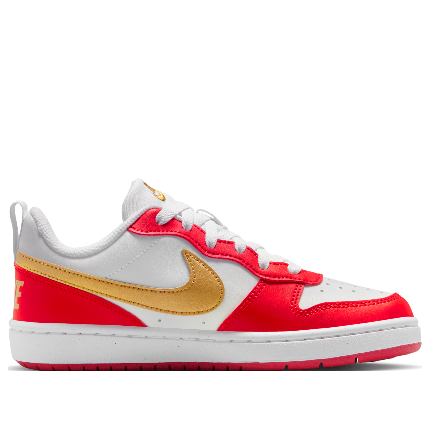 Кроссовки Nike Court Borough Low 'Red White Metallic Gold' — фото 2