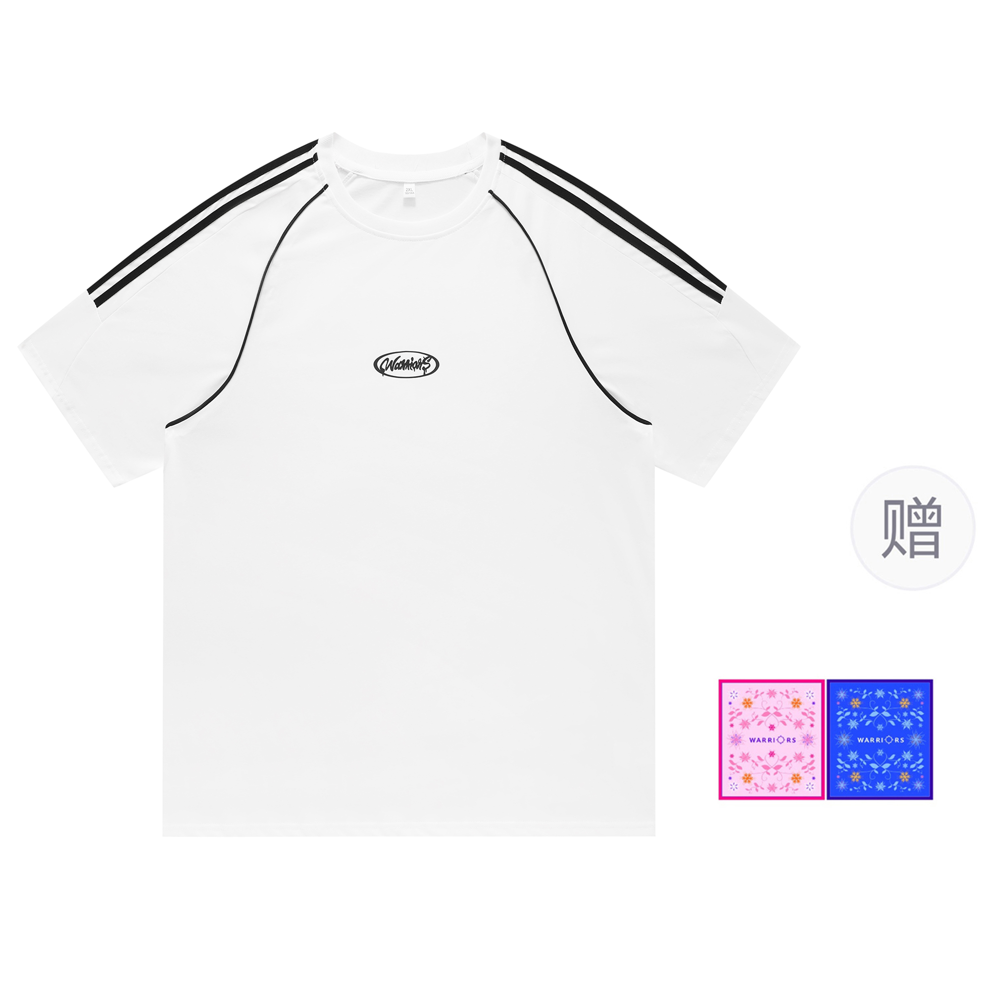 

Футболка унисекс DOKI, белая с вышивкой