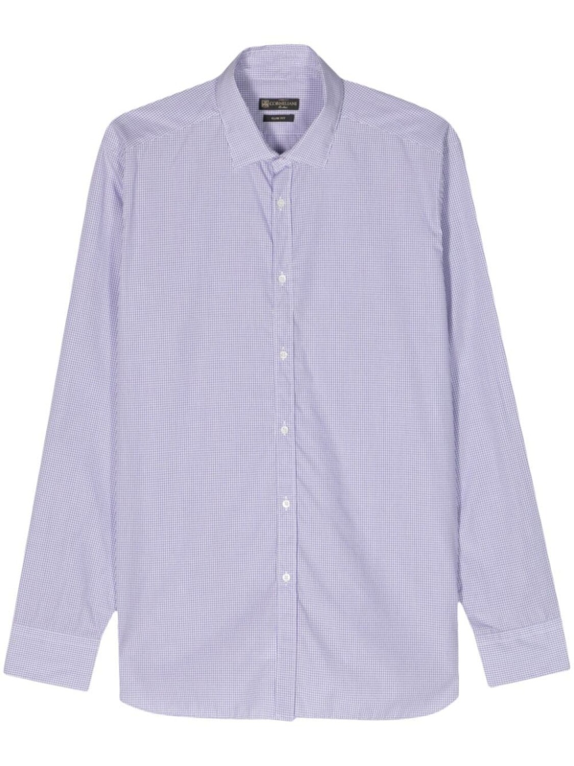 

Corneliani клетчатая рубашка, белый