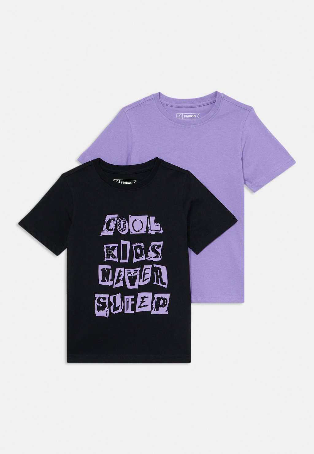 

Футболка с принтом 2 PACK UNISEX Friboo, черный