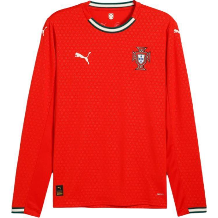 

Футболка Jersey Réplica Home De Manga Larga Para Hombre Portugal '25 PUMA, красный