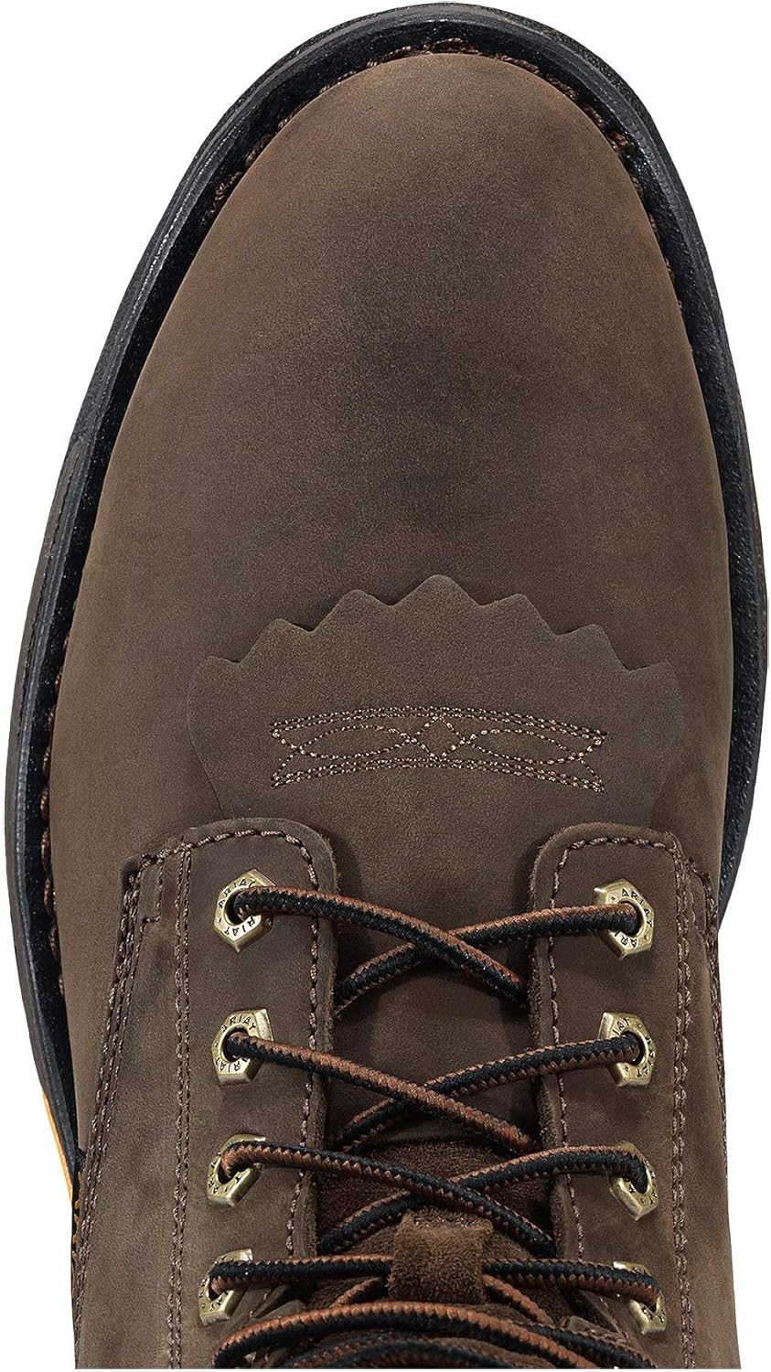 Мужские ботинки Ariat Workhog с водонепроницаемой мембраной H2O и композитным носком, 20 см, темно-коричневый — фото 4