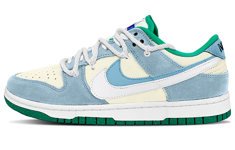 

Кроссовки Nike Dunk Skateboarding Shoes Women's Low-top White/blue, розовый