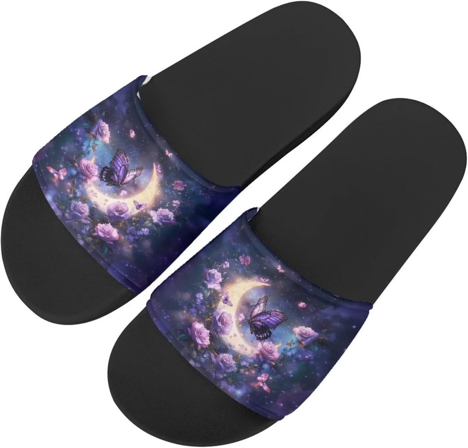 

Женские сандалии с принтом кошки, удобные тапочки, повседневные сандалии для дома, летние домашние тапочки, для улицы и дома, противоскользящие Getelinseng, Blossom Moon