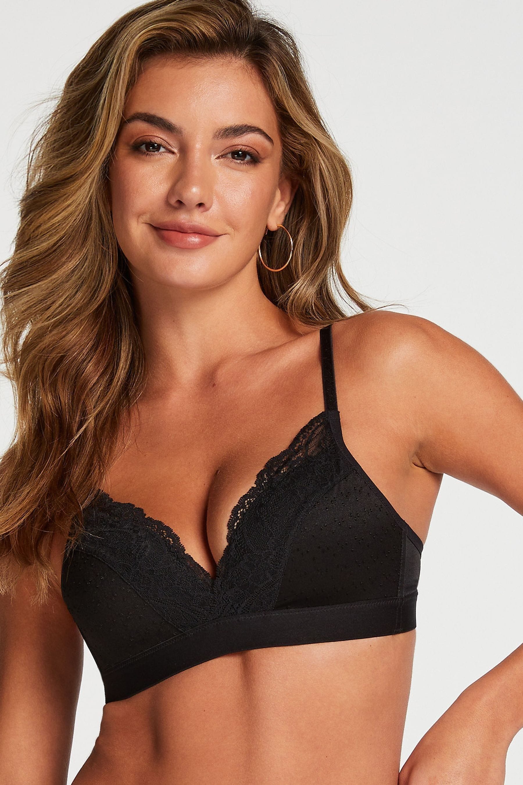 

Бюстгальтер с мягкими чашечками без косточек hunkemöller sophie Hunkemoller, черный