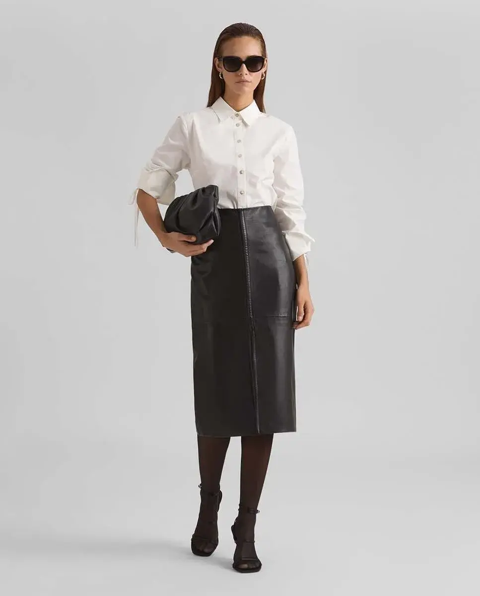 

Юбка миди наппа Simorra, черный