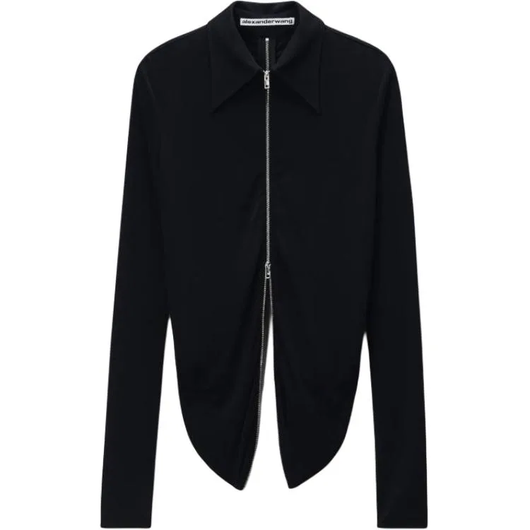 Топ zip Alexander Wang, черный