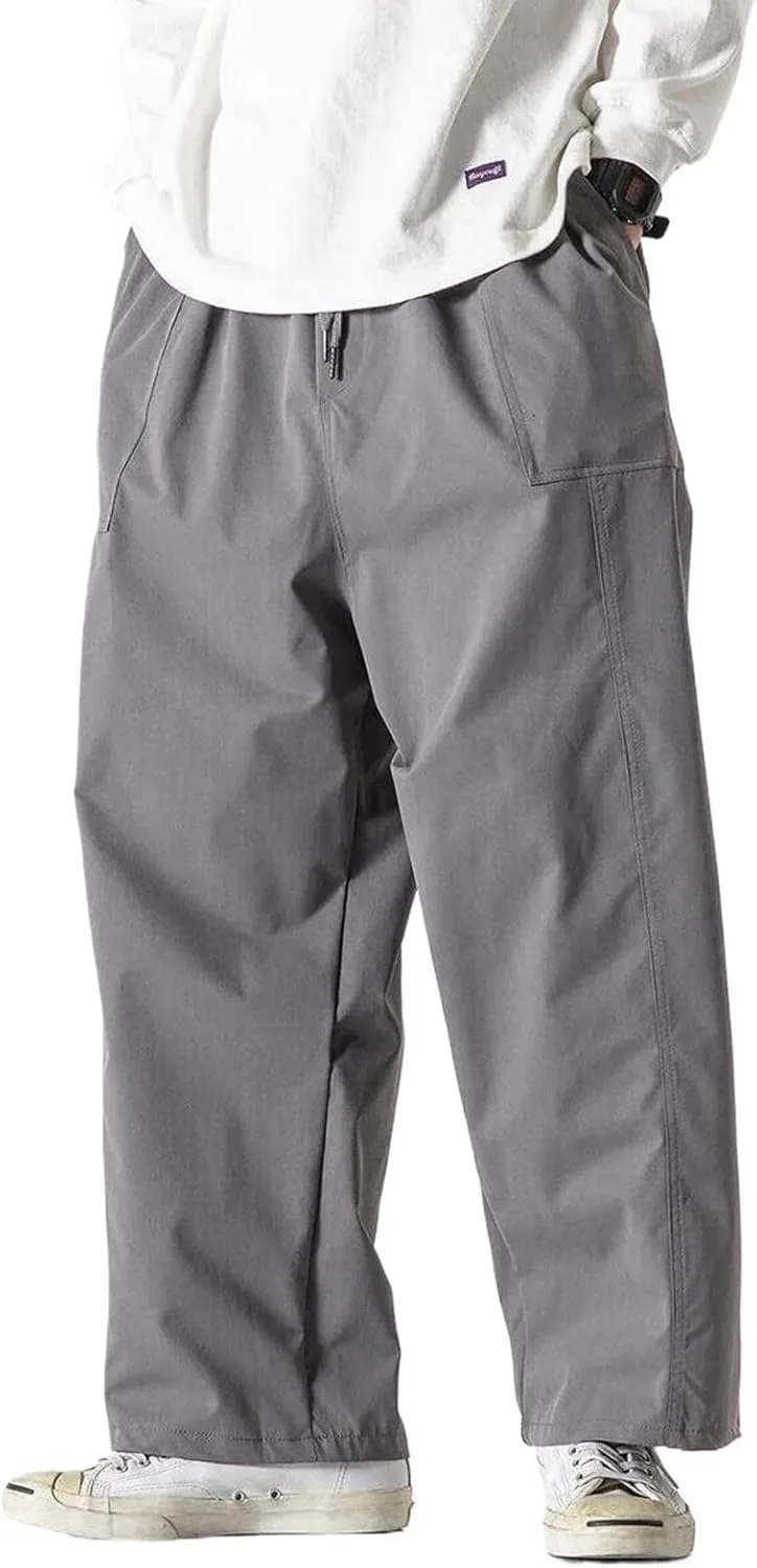 

Летние мужские широкие штаны light thin solid casual AHEHSAAO