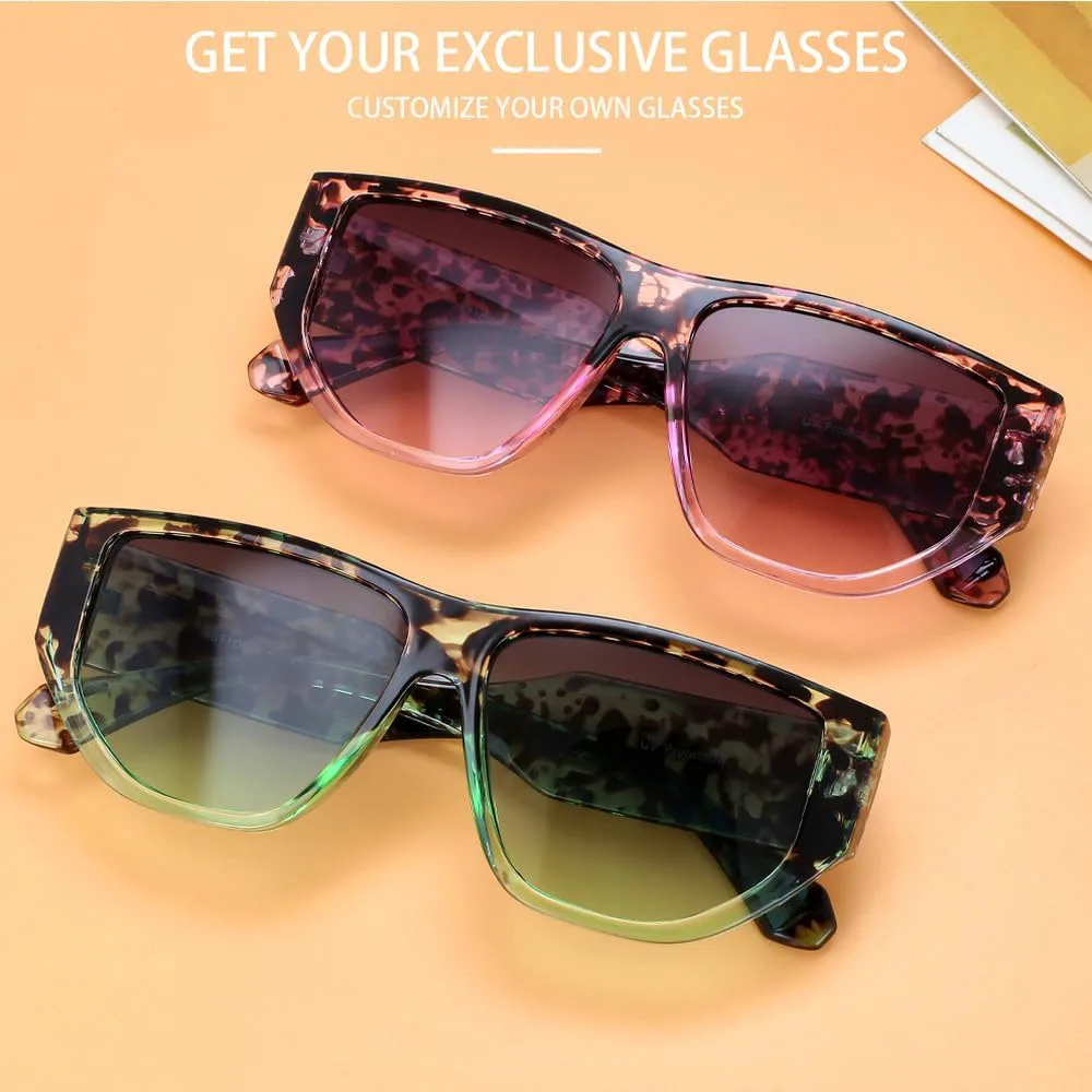 

Большие женские солнцезащитные очки с широкими дужками, в стиле ретро, ​​для путешествий, с цветочным принтом, мужские очки UV400, SUN3655 Generic, Orange