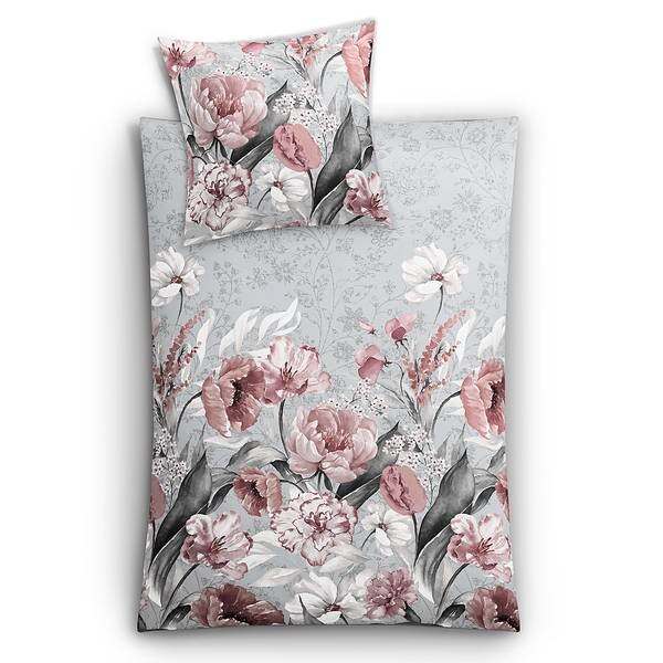 

Сатиновое постельное белье Kleine Wolke Hanako, 155x1x220 см цвет silbergrau