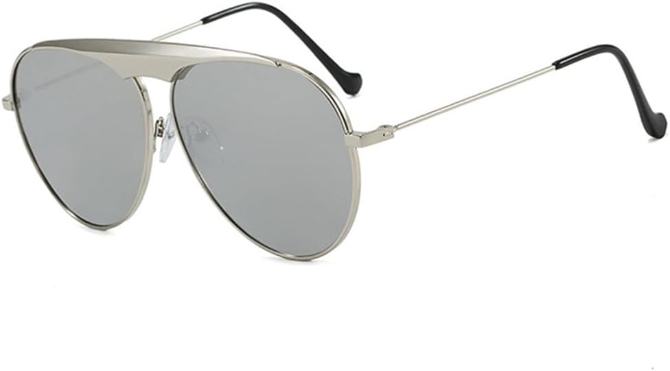 

Солнцезащитные очки UV400 — увеличенного размера, градиентный металлический цвет, для женщин и мужчин, для бега и занятий спортом на открытом воздухе UYPTK, Silver Silver