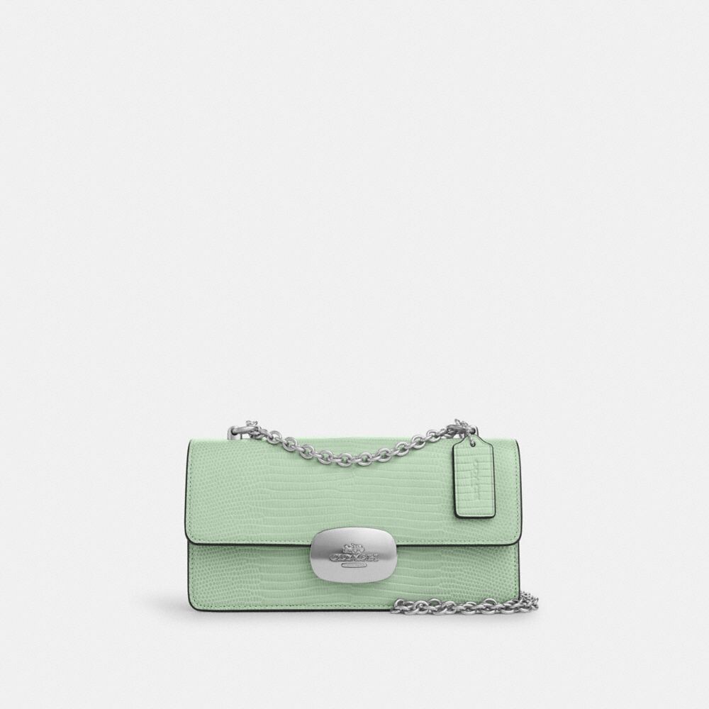 

Сумка кросс-боди COACH Eliza Flap Crossbody, цвет Silver/Pale Green, Зеленый, Сумка кросс-боди COACH Eliza Flap Crossbody, цвет Silver/Pale Green