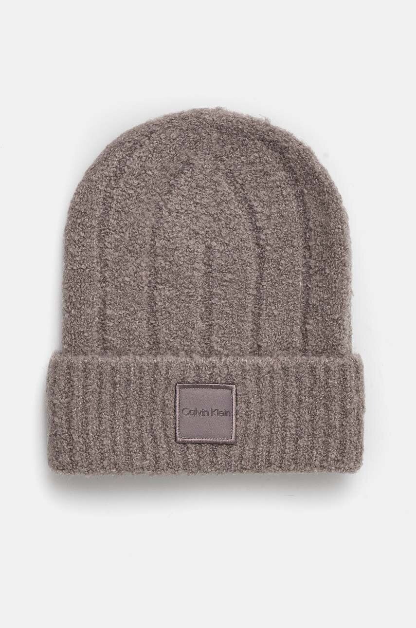 

Кепка из смесовой шерсти Calvin Klein, серый