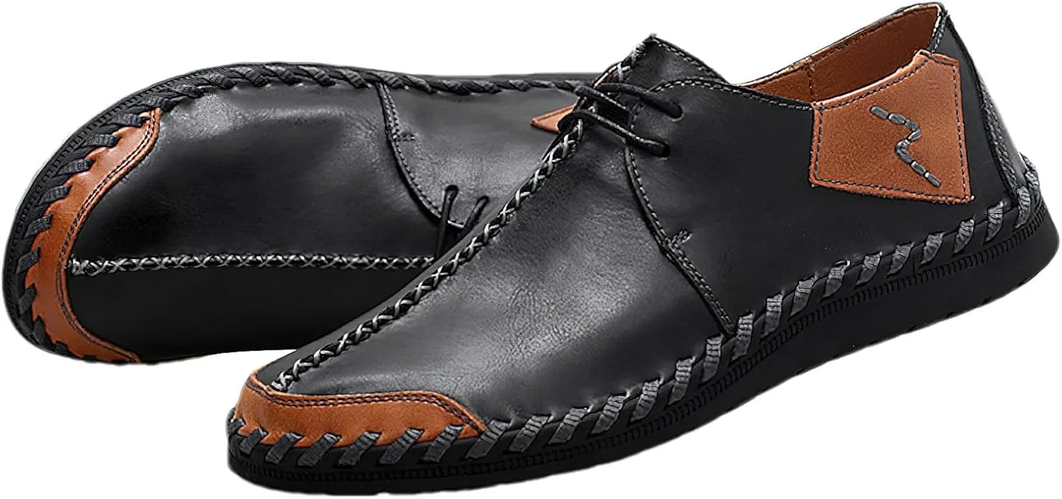 Мокасины кожаные rismart Loafers, черный — фото 4