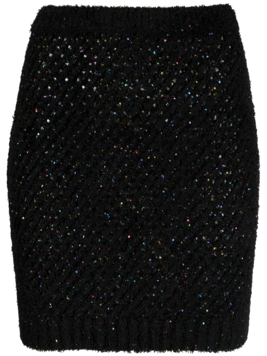 

Balmain юбка мини с пайетками, черный
