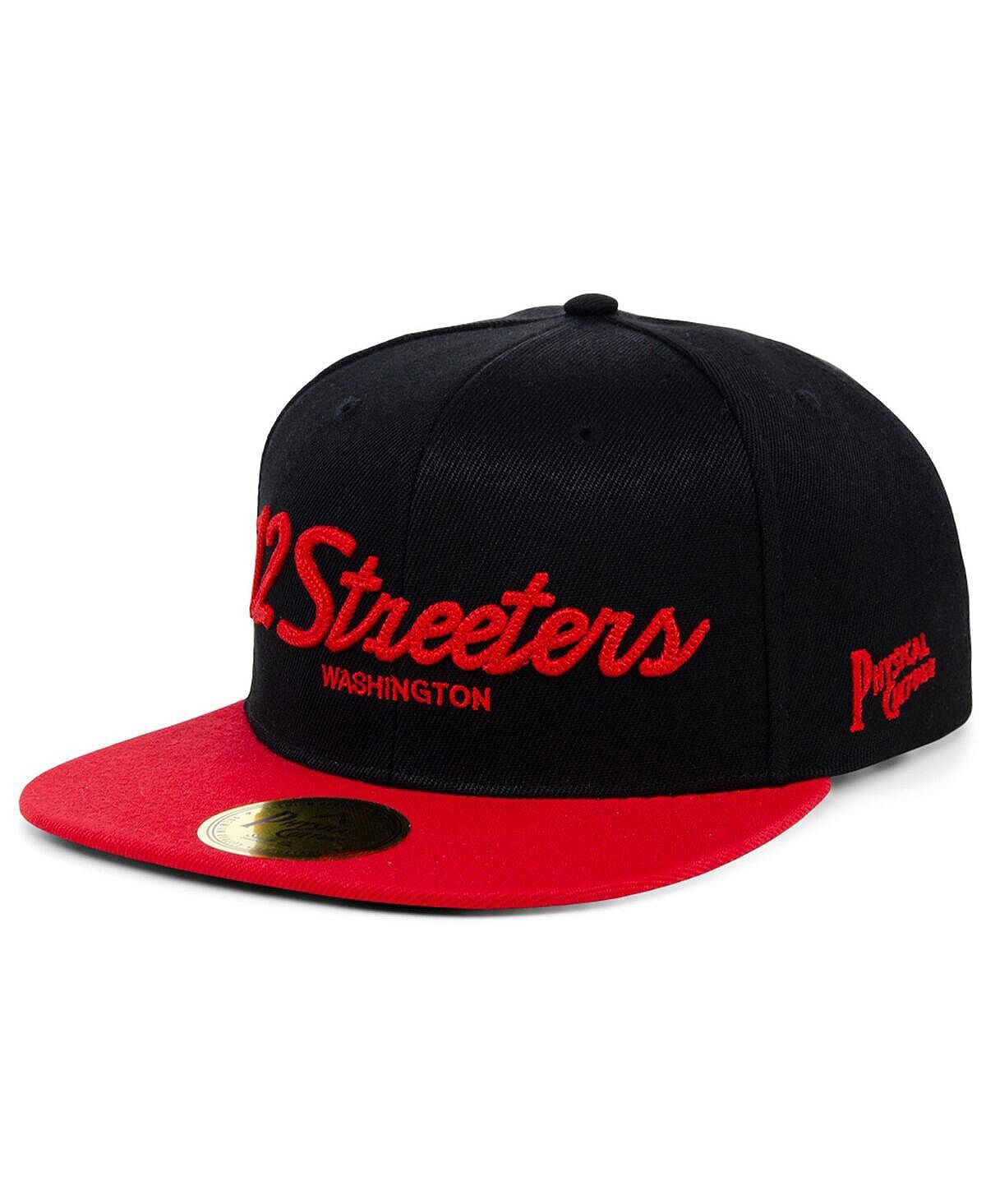 

Мужская черная регулируемая шляпа 12 Streeters Fives Snapback Physical Culture