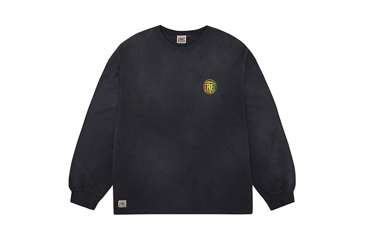 

Футболка с рукавом дроп-широкий унисекс темно-серый Vision Street Wear
