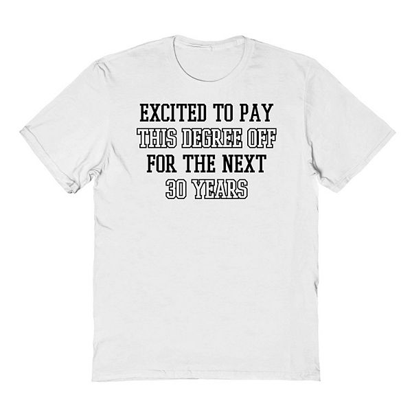 

Футболка с принтом Men's next 30 years graduate Colab89