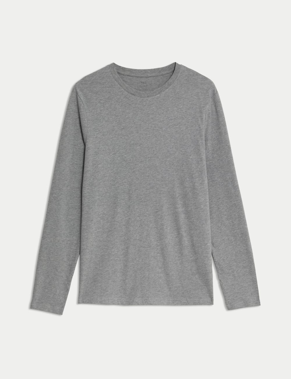 

Футболка с длинным рукавом из чистого хлопка Marks & Spencer, серый