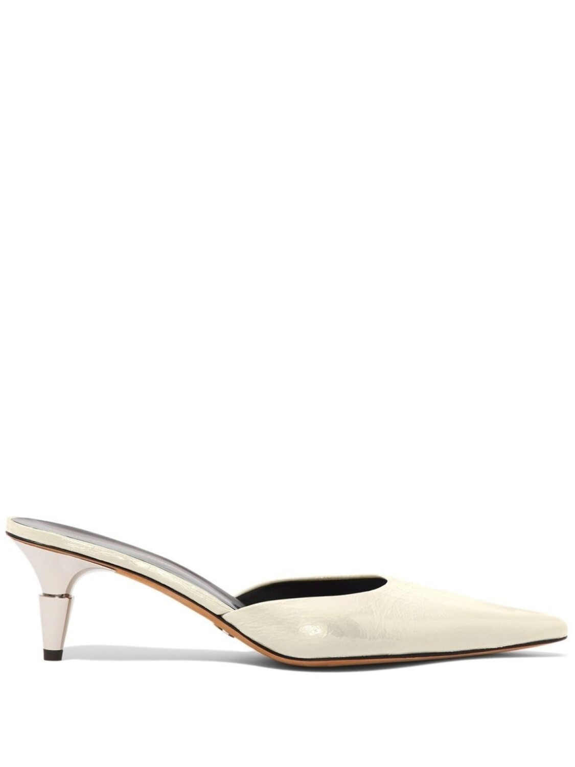 

Proenza Schouler Spike leather 60mm mules, нейтральный цвет
