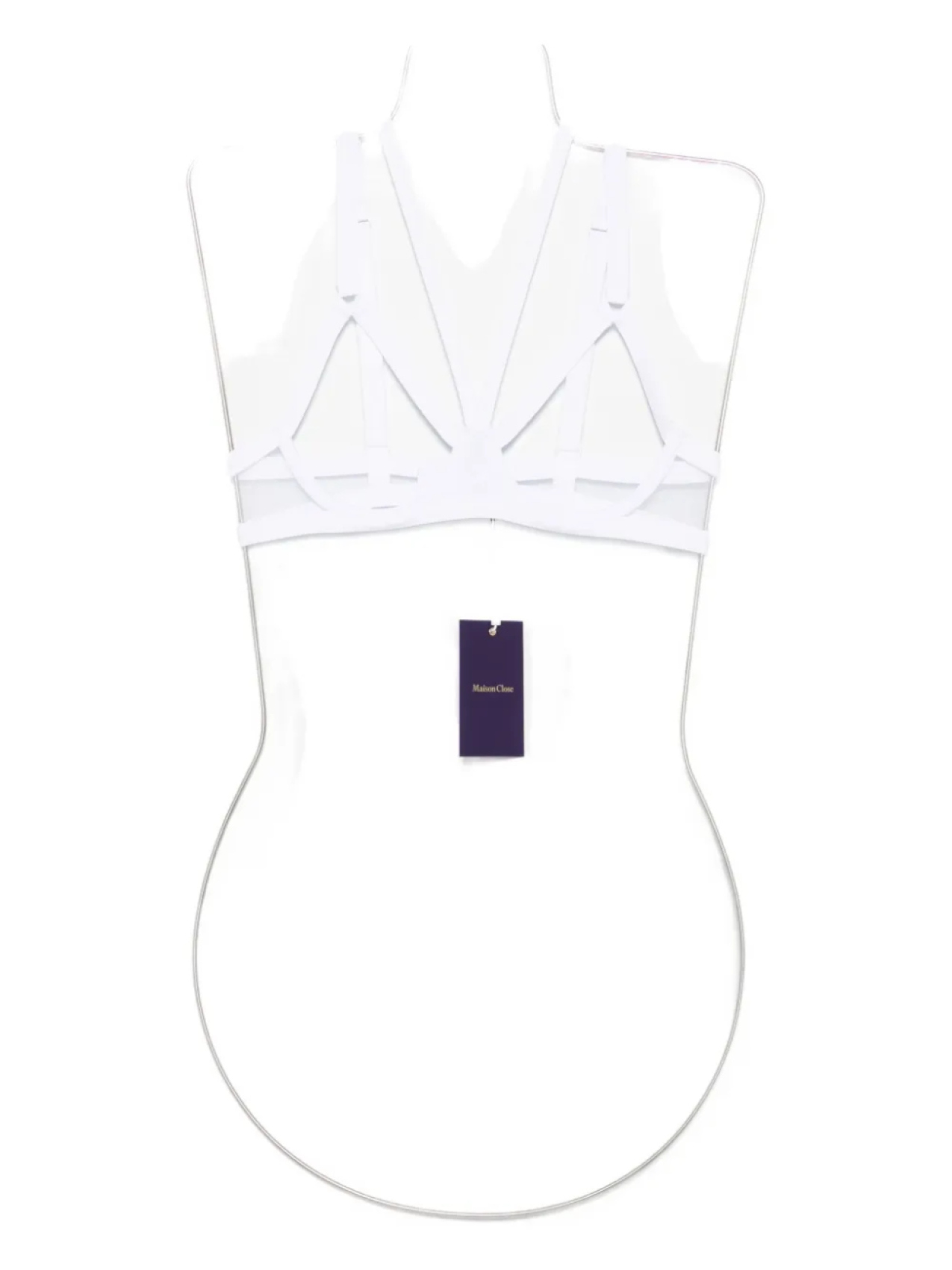 

Maison Close Pure Tentation бюстгальтер с жгутами, белый