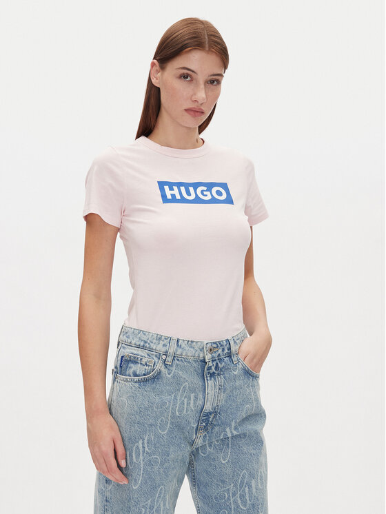 

Облегающая футболка Classic Tee_B 50510772 Hugo, розовый