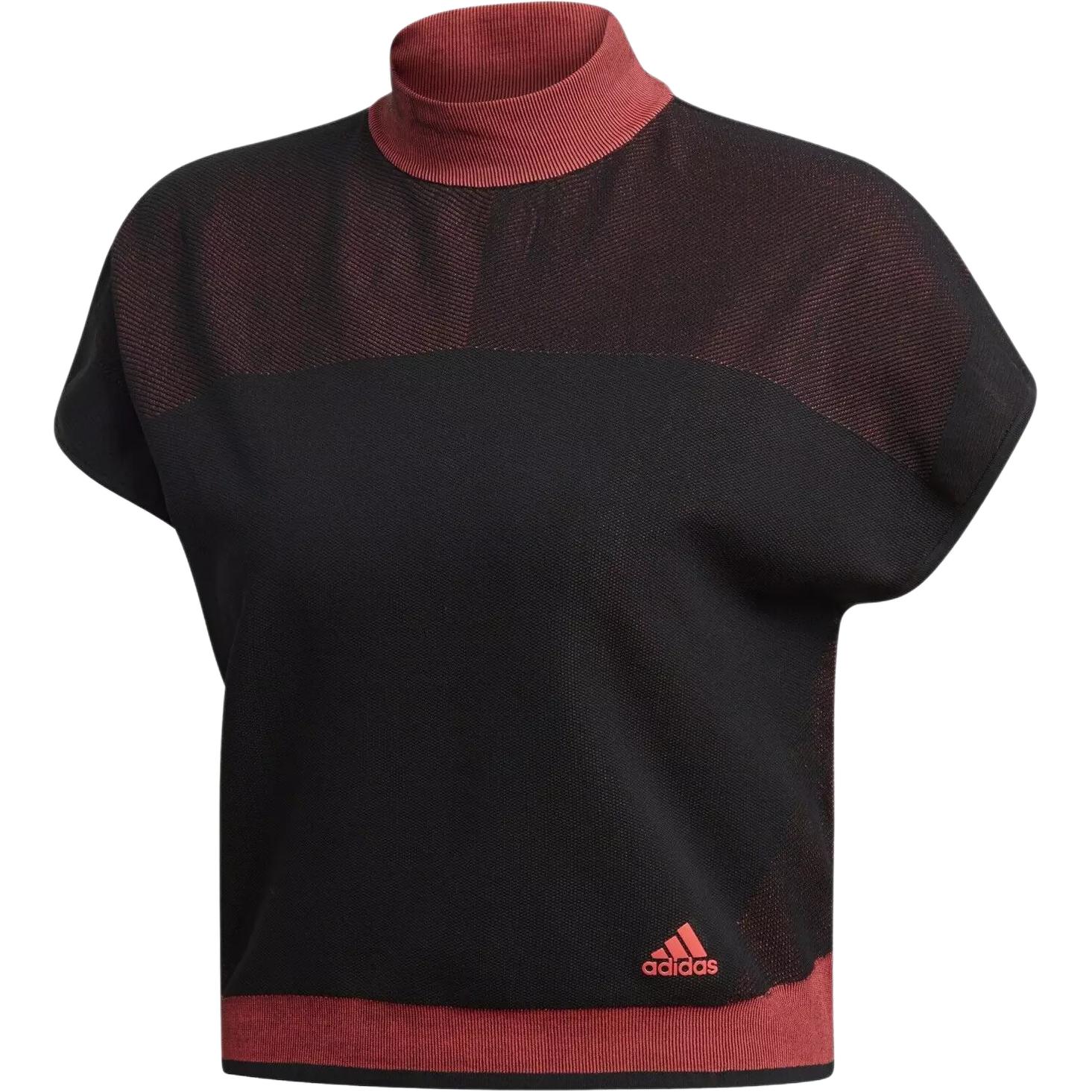 

Adidas Футболка женская черно-красная