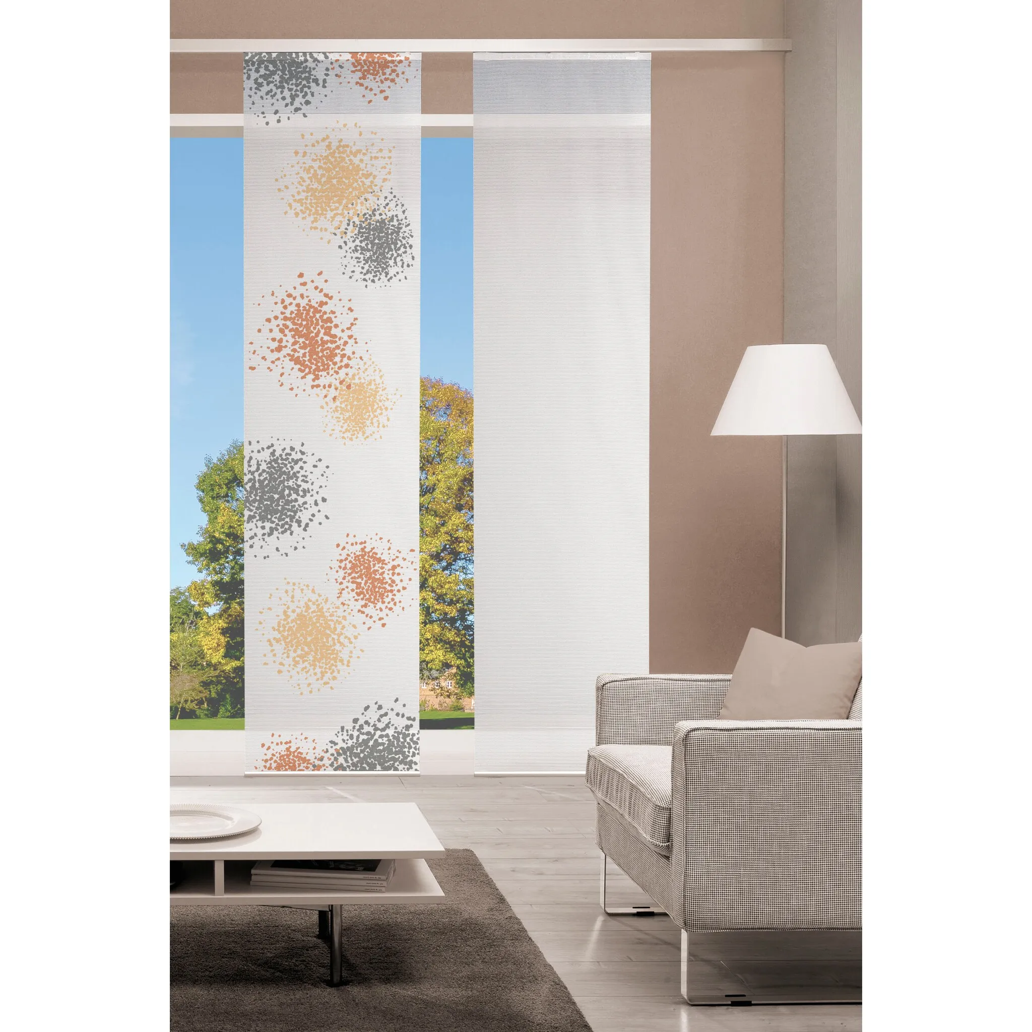 

Раздвижная штора Vision S «SPOTTI», (1 шт.), ВxШ: 260x60, BAMBOO LOOK, желтый