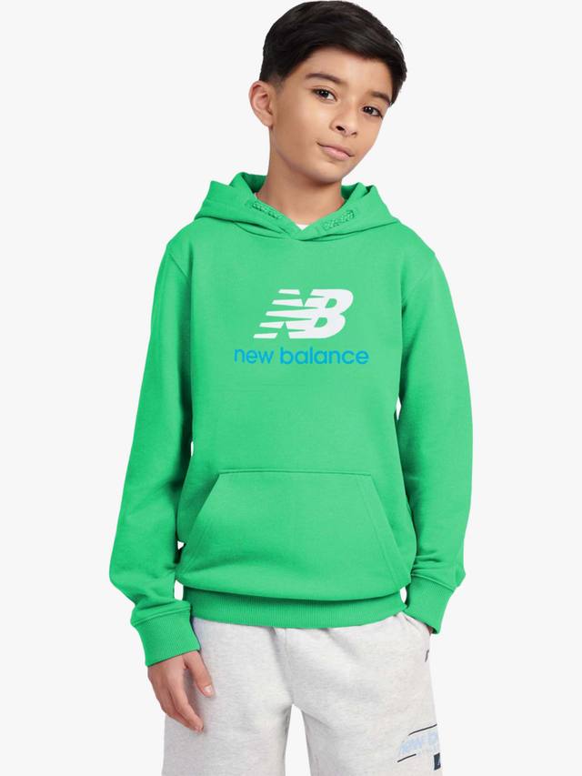 

Детская худи с логотипом из хлопка New Balance, Green Apple