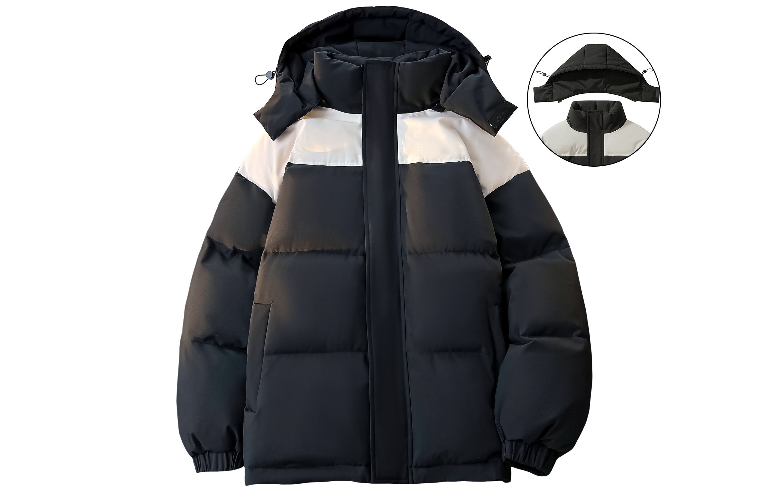 

WARRIOR Пуховик Huichao Riding The Wind Collection унисекс, Black Khaki [Hats & Caps Detachable]