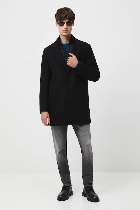 

Пальто из смесовой шерсти Medicine, черный