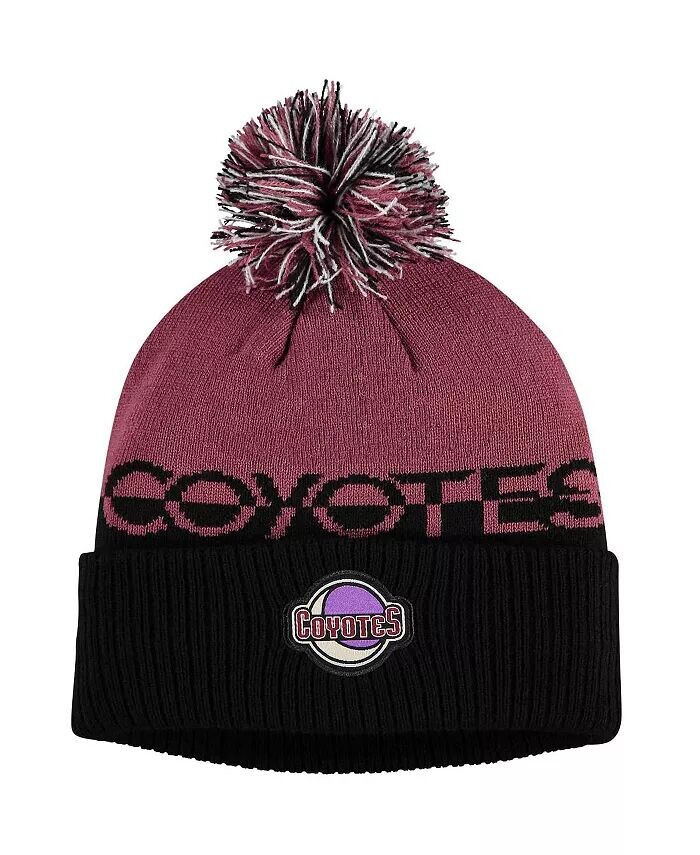 

Мужская вязаная шапка с манжетами и помпоном Arizona Coyotes Cold dy, гранат, черный Adidas