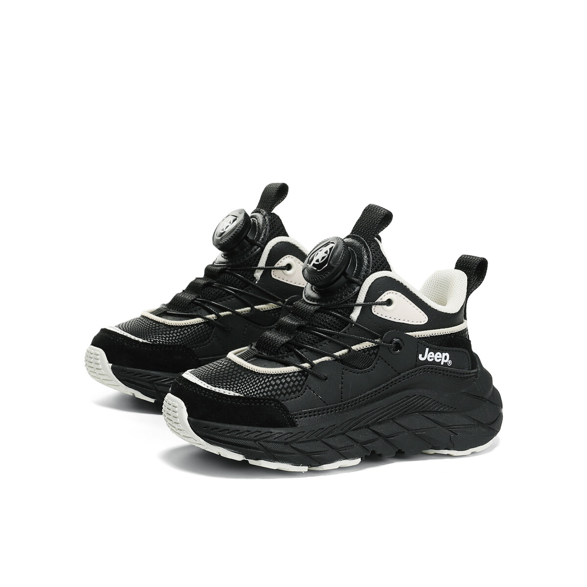 Кроссовки Jeep Kids Lifestyle Shoes Kids Low-top Panda Black, цвет Panda Black — фото 2