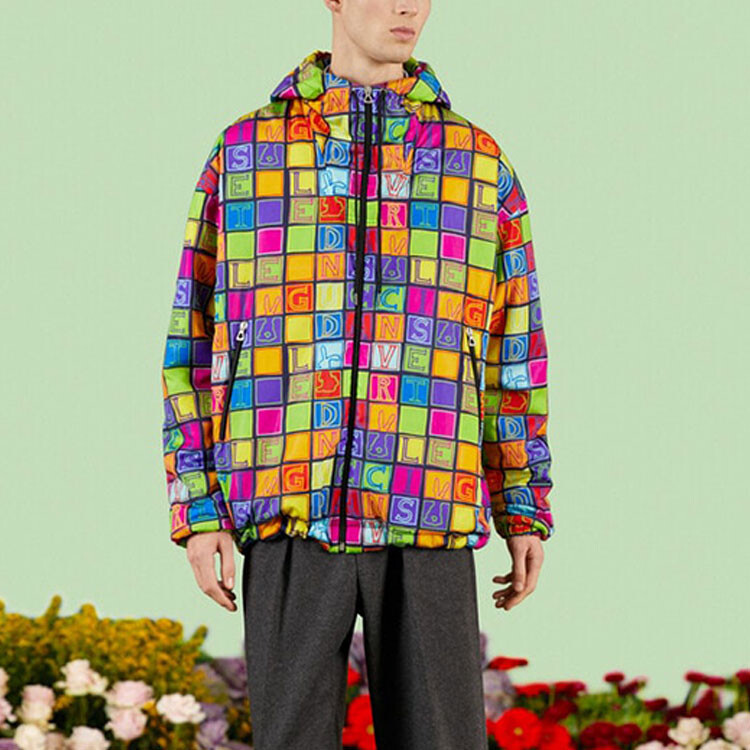 Куртка Gucci Китайский Новый год мужская, многоцветная, Multicolor — фото 4