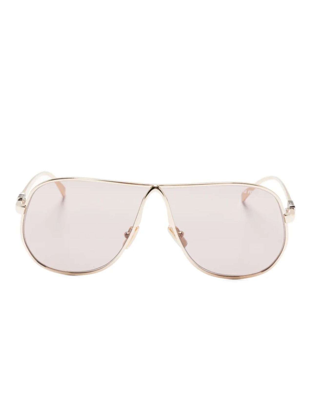 

Солнцезащитные очки Miu Miu Eyewear большого размера, золотой