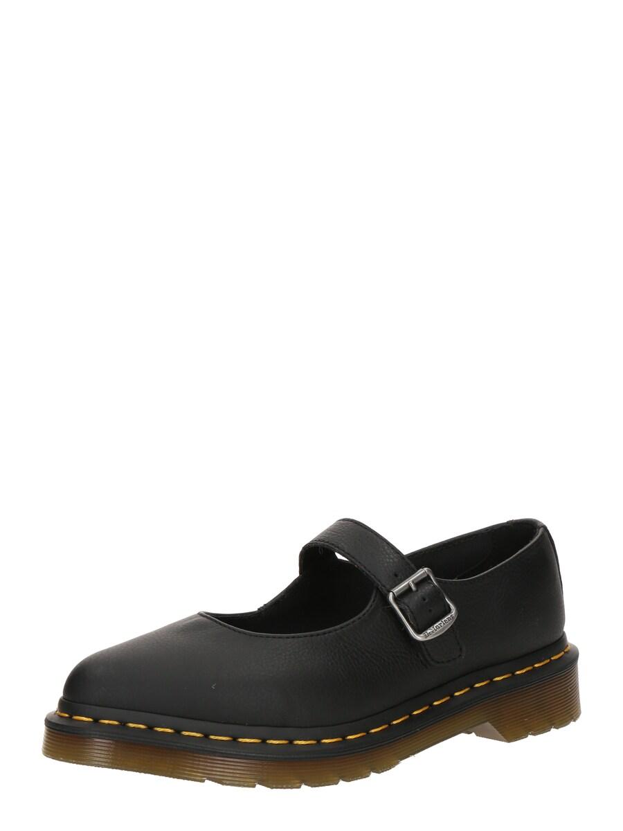 Балетки с ремешком Dr. Martens Elphie, черный