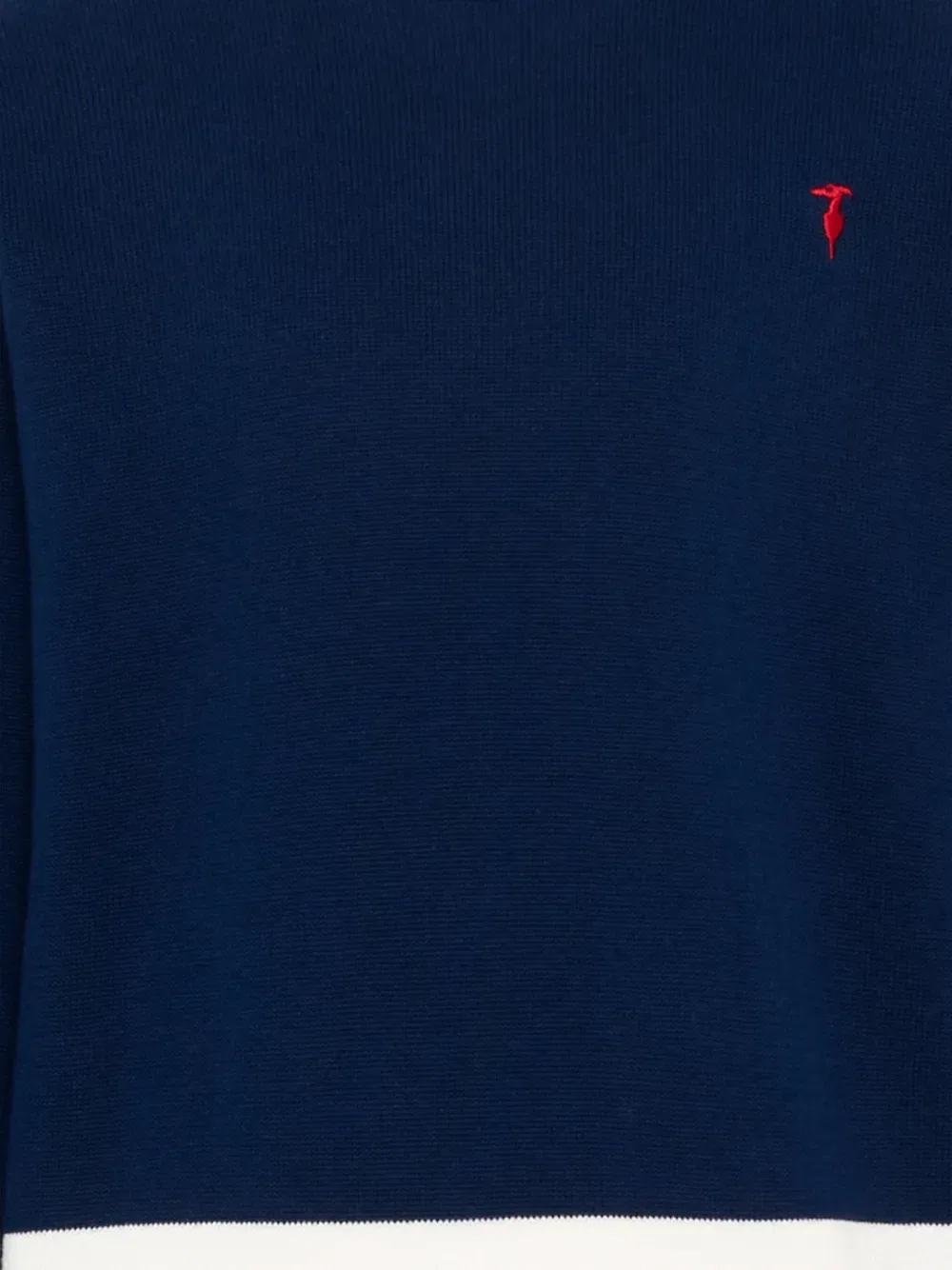 Хлопковый свитер с логотипом Trussardi Junior, синий — фото 3