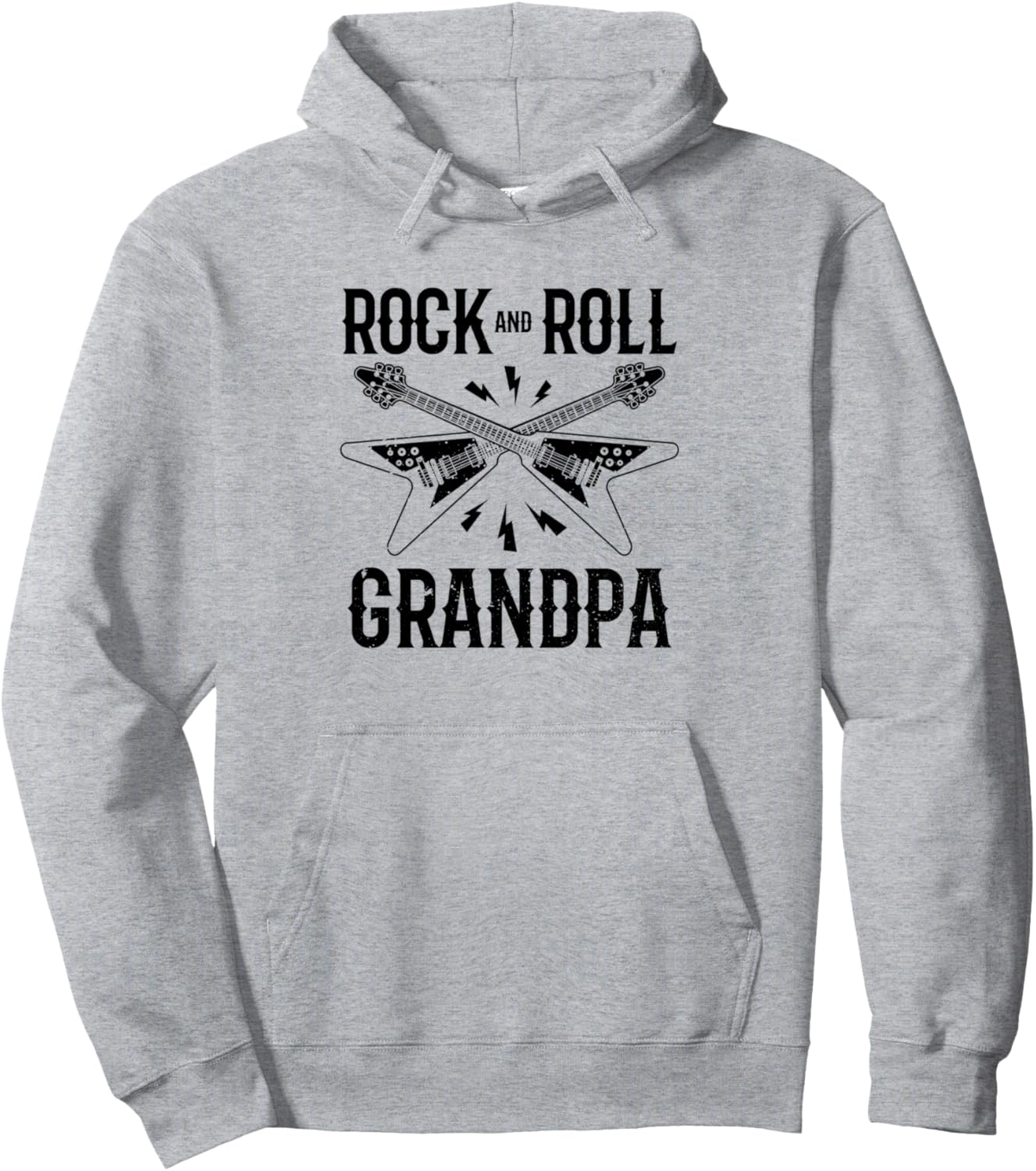

Худи в стиле рок-н-ролл, винтажная панк-рок-звезда, серая Rock Star Themed Rock N Roll Rocker Punk Design