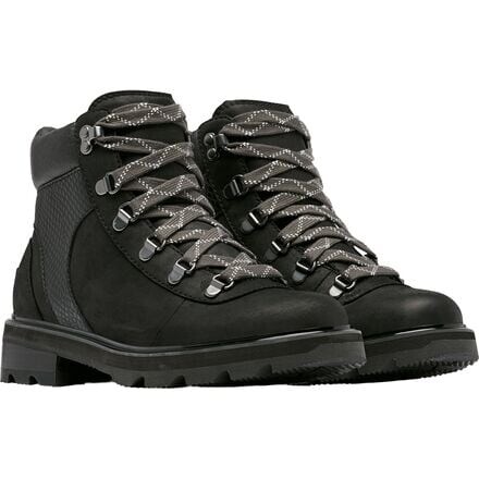 Ботинки женские SOREL Lennox Hiker Stkd WP кожаные, черный