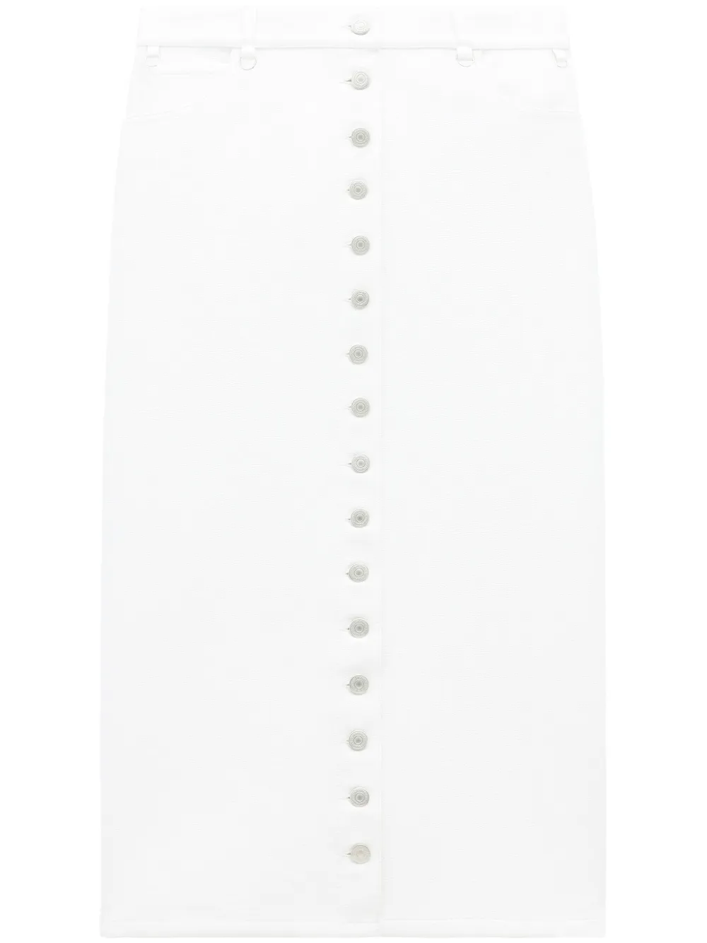 

Лакированная юбка миди Multiflex Courrèges, белый