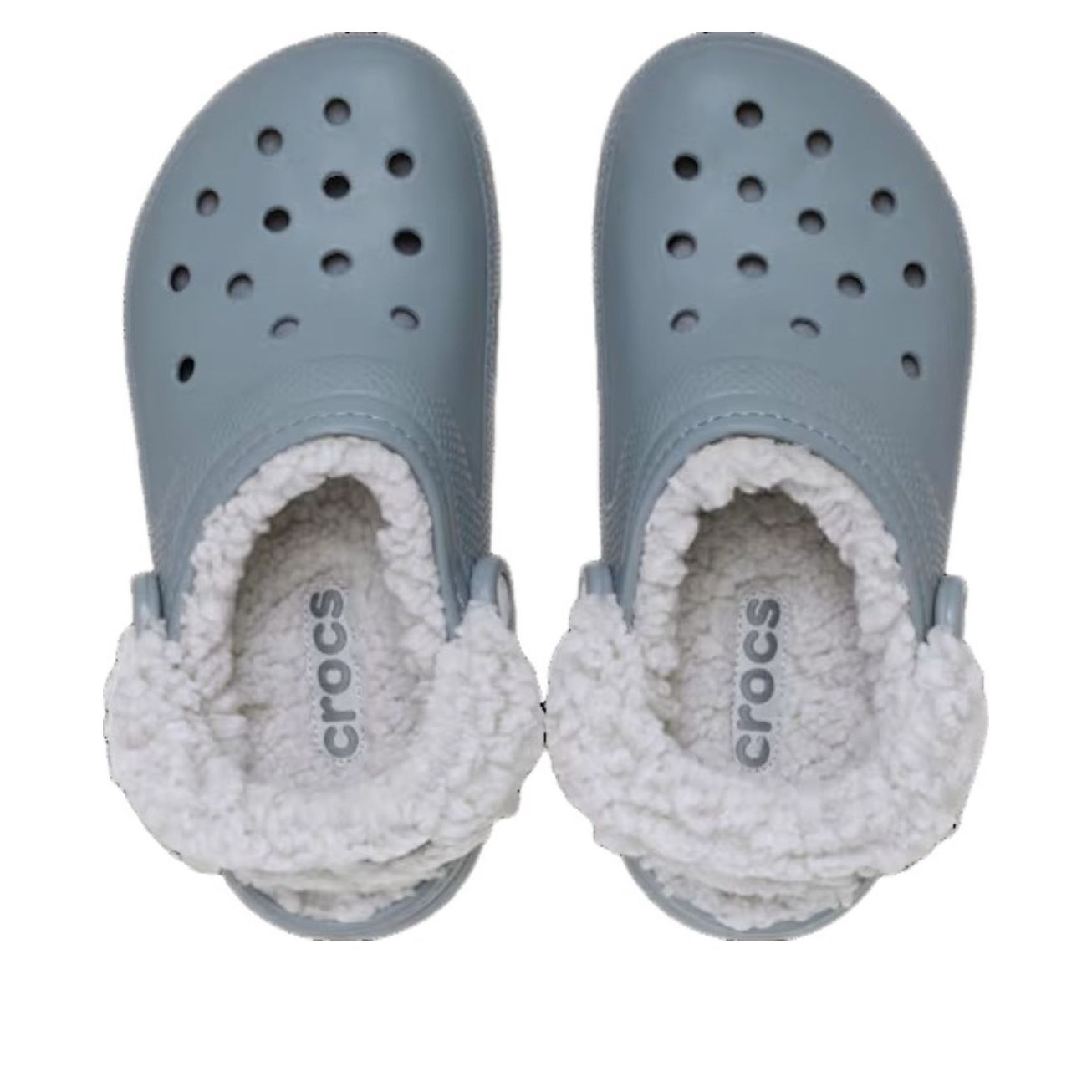 Классические сабо Crocs с флисовой подкладкой, цвет «Бетон» — фото 3
