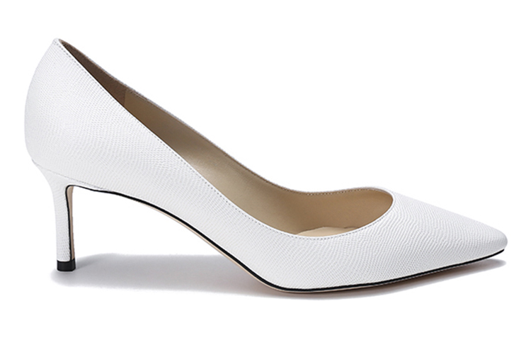 ROMY Slim Heel Высокие каблуки 6 см Женские белые Jimmy Choo — фото 3