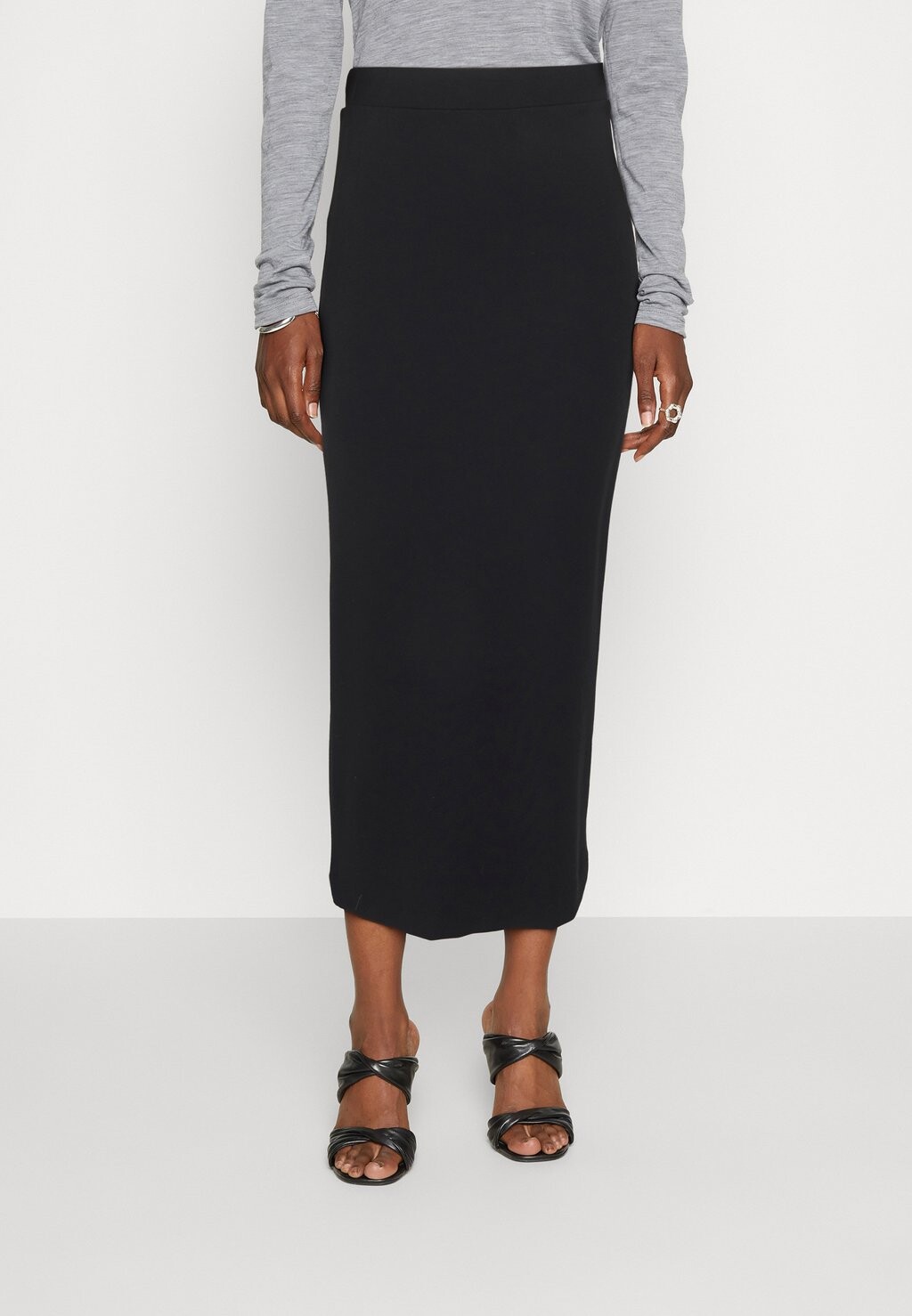 

Юбка длинная Slfshelly Ankle Skirt Selected Femme, черный