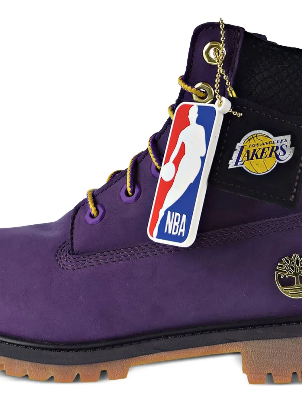 Ботинки Los Angeles Lakers 6-inch Premium из коллаборации с NBA Timberland Kids, фиолетовый — фото 2